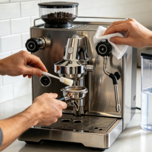 Espresso Machine Water Circuit & Steam Wand Care